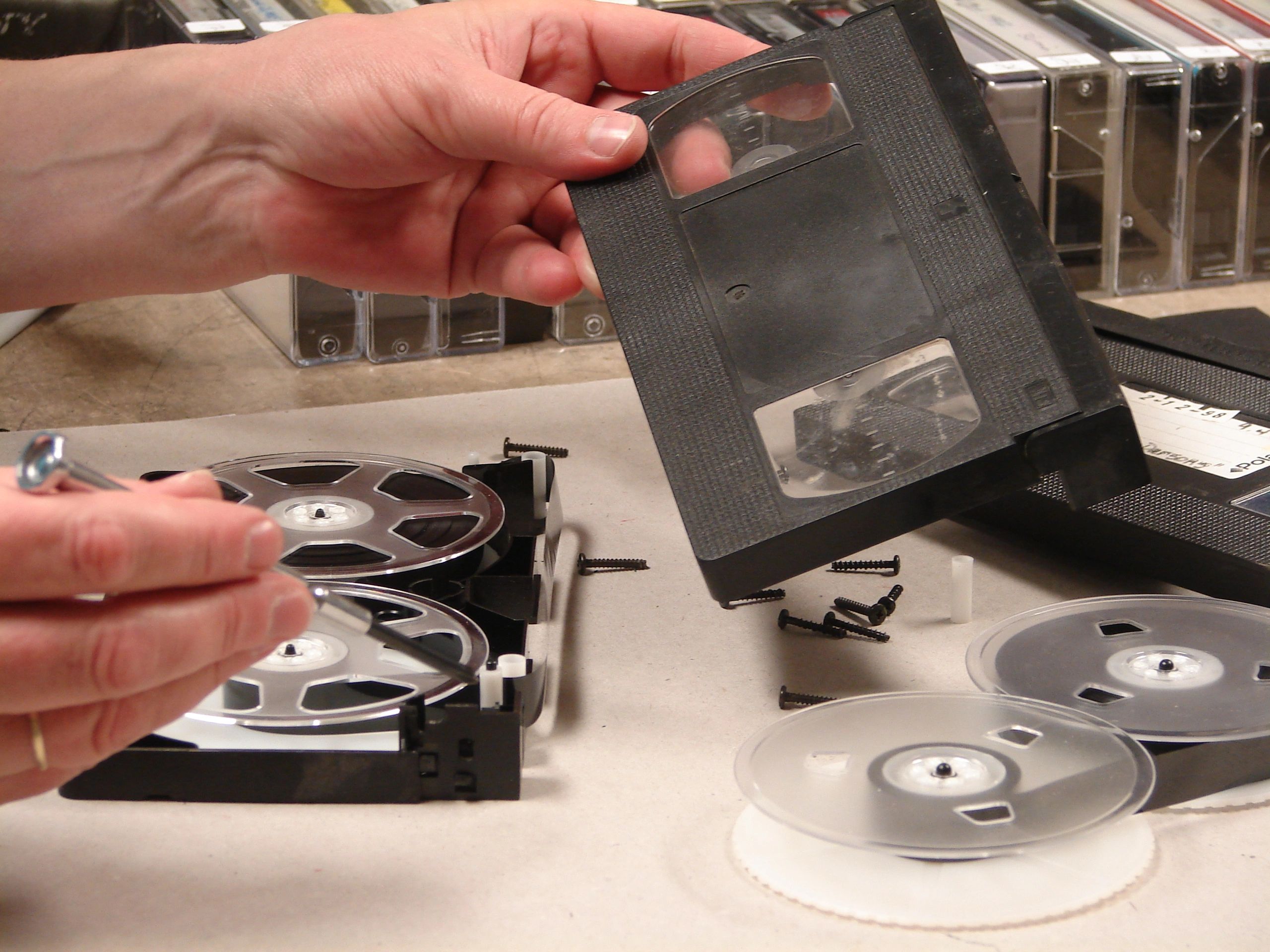 Vintage film reels